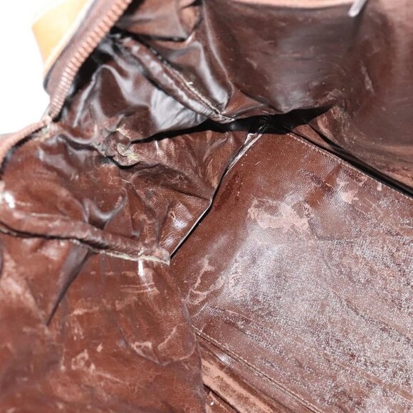 CELINE C Sulky Boston Bag Canvas Brown Gold Auth bs24812 - Picture 12 of 16